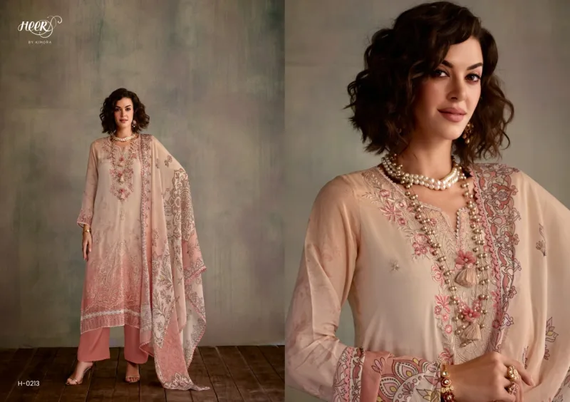 Starlight By Kimora Heer Muslin Printed Embroidery Salwar Suits 